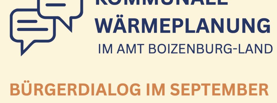 Bürgerdialog zur kommunalen Wärmeplanung