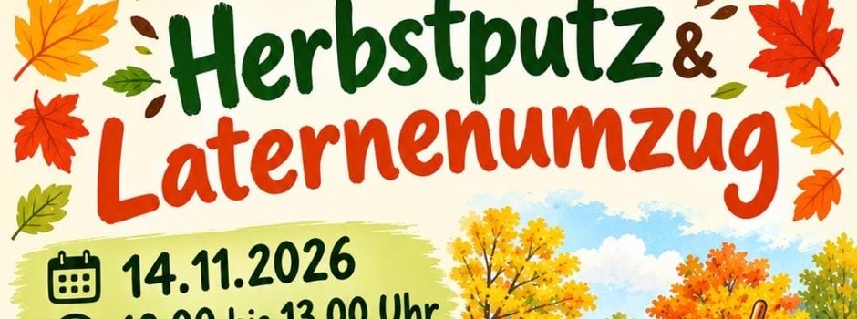 14. November: Herbstputz, Laternenumzug und Martinsfeuer in Klein Trebbow