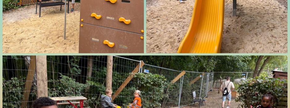Außenspielgeräte erfreuen Kinder
