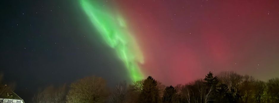 So schön kann Datzetal: Polarlichter tanzen über Salow