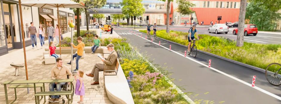 So soll die neue Schwalbacher Straße in Wiesbaden aussehen