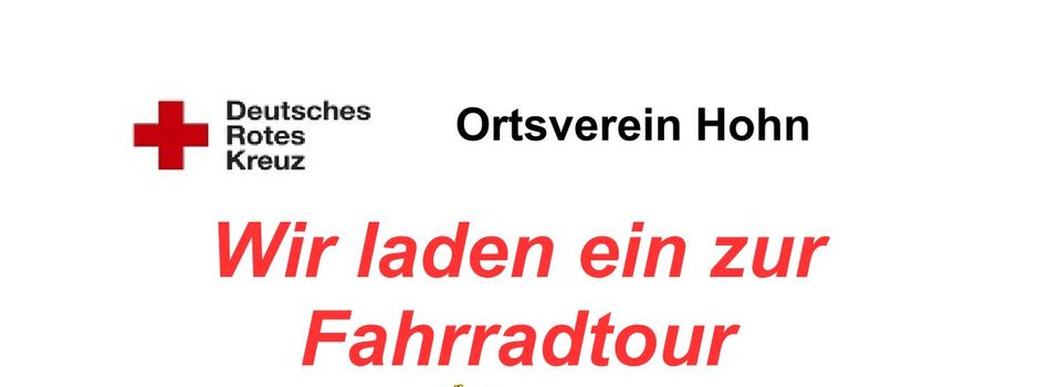 Fahrradtour mit dem DRK Hohn
