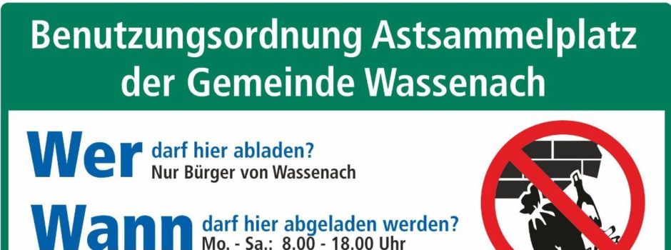 Infos zum Astsammelplatz