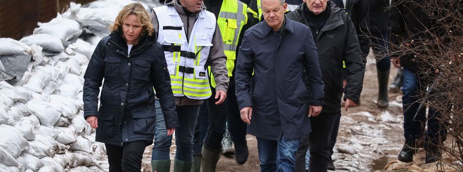 Scholz erneut im Hochwassergebiet: Kritik von Anwohnern
