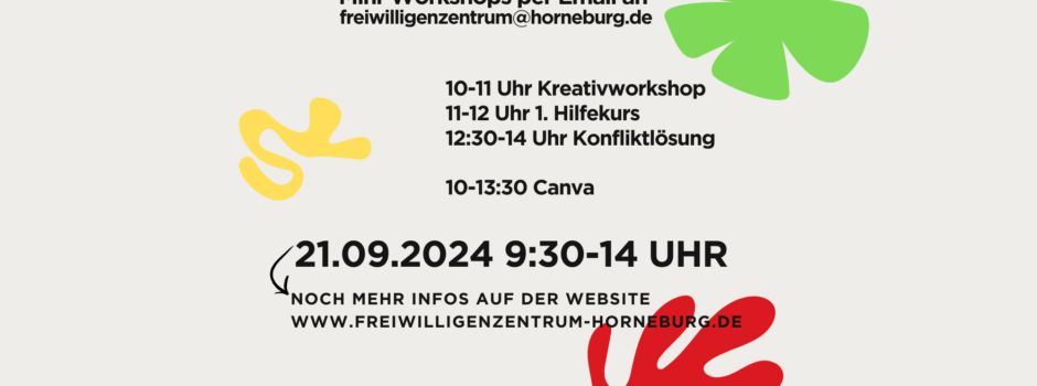 Das Freiwilligenzentrum lädt ein zum Weiterbildungstag für Ehrenamtliche in der Samtgemeinde Horneburg