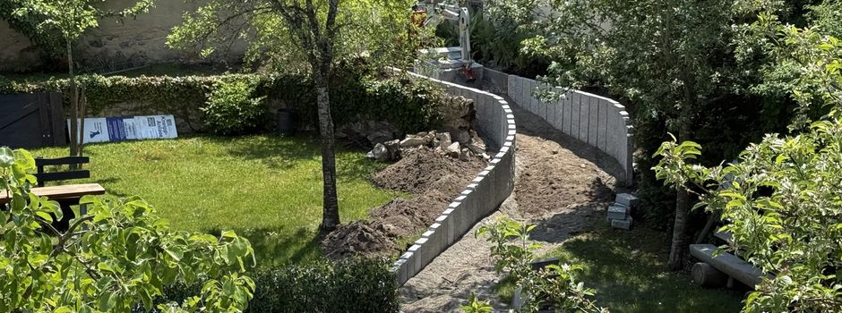 Bauarbeiten in der Kneippanlage