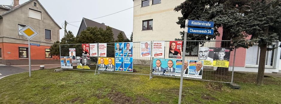 Warum gibt es in Klostermansfeld keine Wahlwerbung an Beleuchtungsmasten?