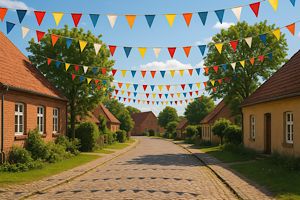 Wimpelketten schmücken Klein Trebbow – Ein gemeinschaftlicher Erfolg