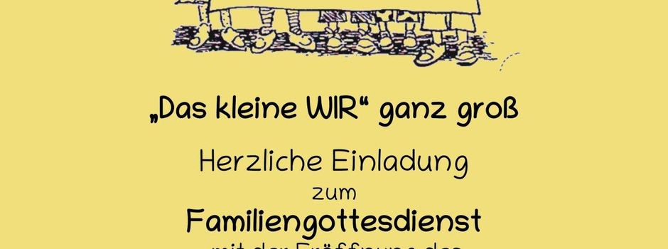 Kindergottesdienst am Sonntag, 31.8. um 10.30 Uhr