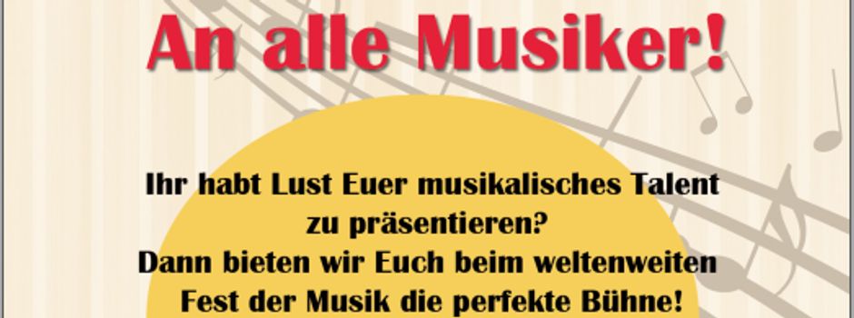 Aufruf an alle Musiker*innen