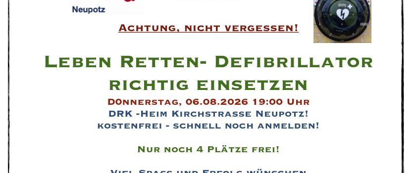 Leben Retten >> Defibrillator richtig einsetzen