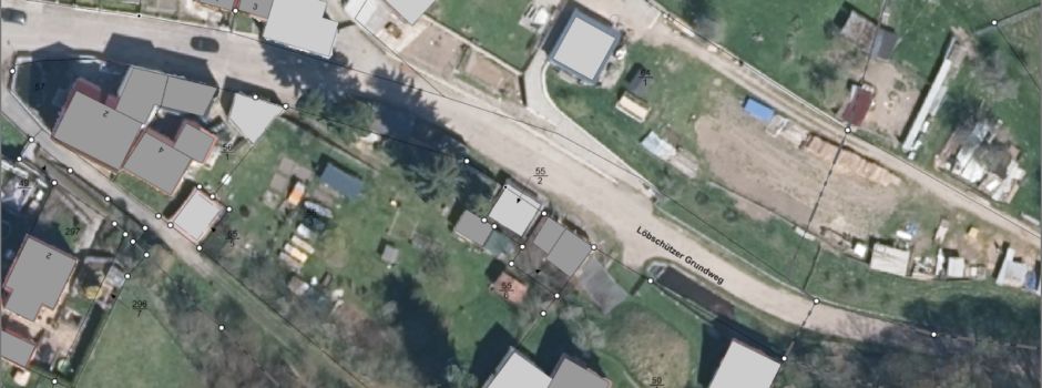 
Vollsperrung des Löbschützer Grundweges