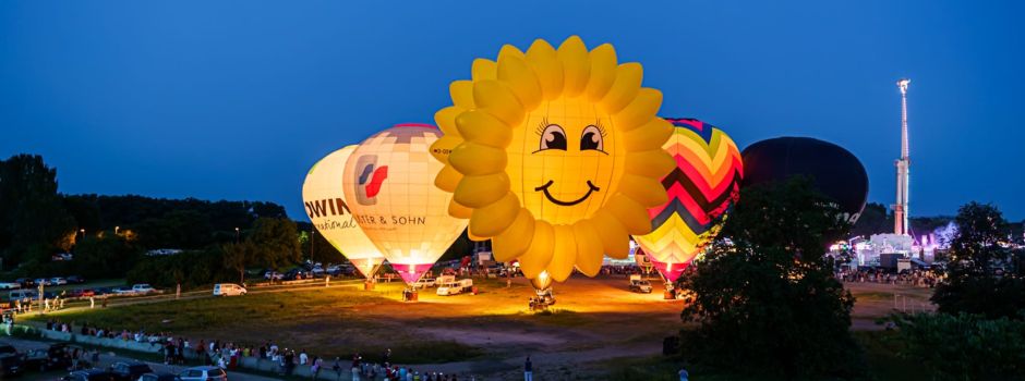 Ballonglühen auf dem Wormser Pfingstmarkt: Die schönsten Bilder