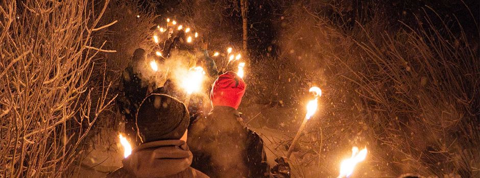 Glühweinfest mit Fackelwanderung beim Weingut Feldmann