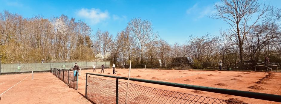 Horst macht den Platz klar: Tennisverein startet mit Elan in die neue Saison