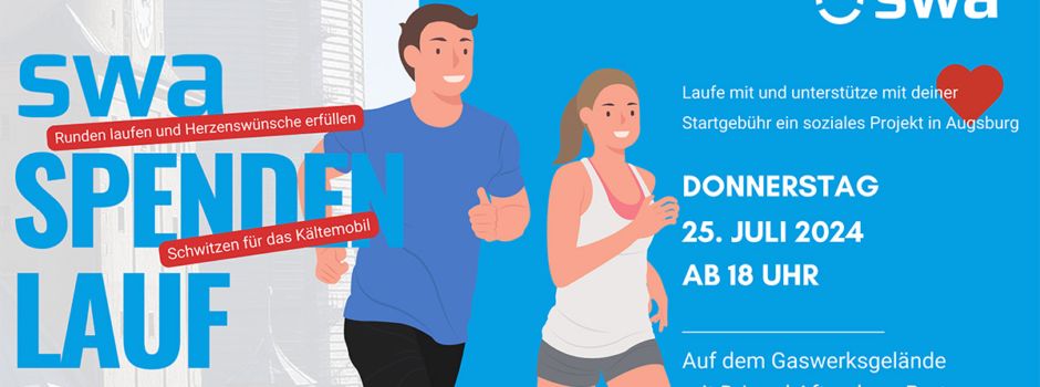 Schwitzen, damit niemand frieren muss: Der 1. swa Spendenlauf