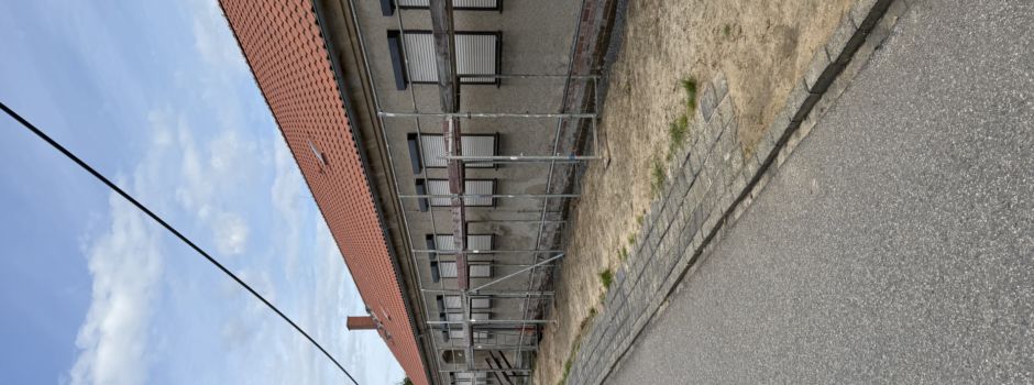 Klostermansfeld investiert in soziale Infrastruktur: Fassadensanierung am Objekt Lebenshilfe gestartet