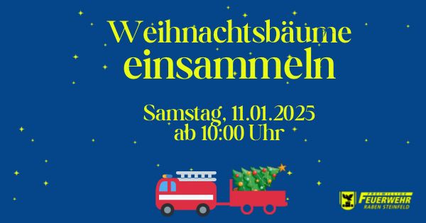 Weihnachtsbäume einsammeln 11.01.2025