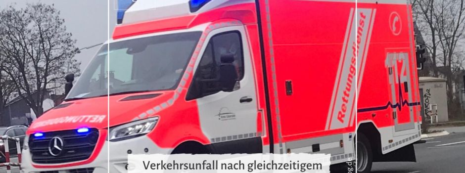 Verkehrsunfall nach gleichzeitigem Überholversuch