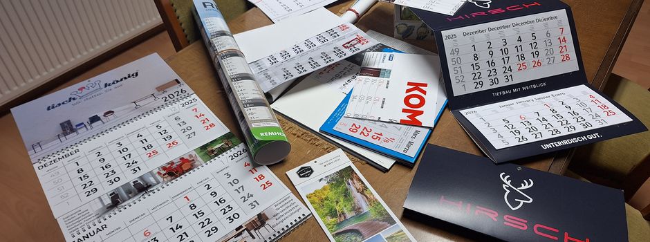 Kalenderverteilung in Weißenborn
