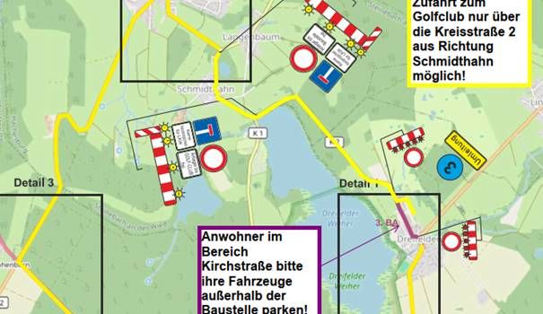 Ausbau der K 2 Schmidthahn- Dreifelden:
Beginn Asphaltarbeiten