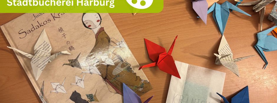 In der Harburger Bücherei lernen 1000 Kraniche das Fliegen 