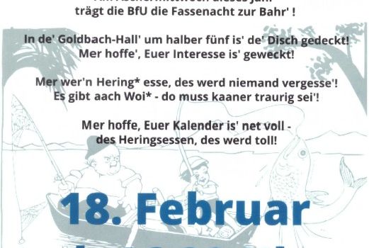 Aschermittwoch Heringsessen der BFU