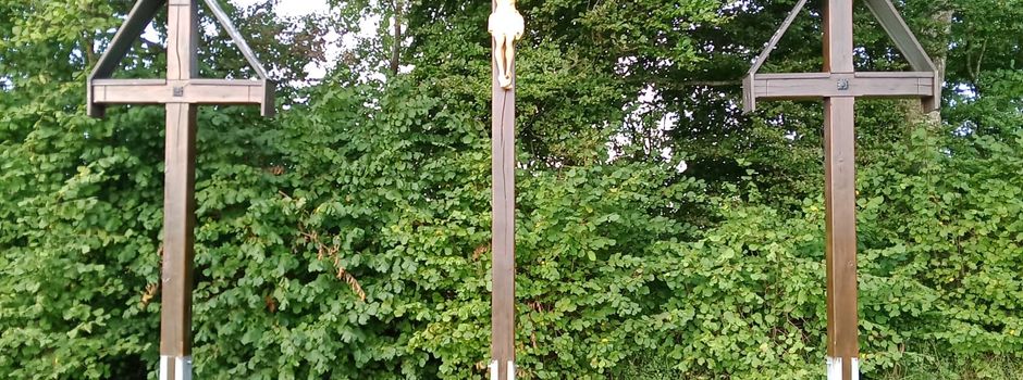 Jesus Figur für die "Drei Kreuze" hat seinen Bestimmungsort erreicht 