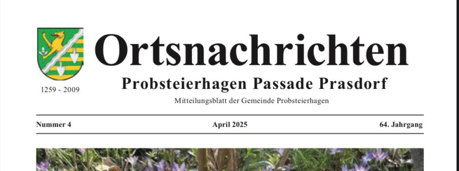 Ortsnachrichten April 2025