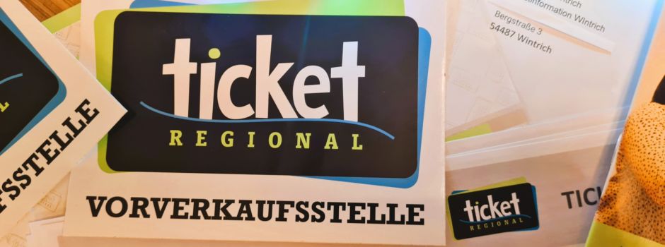 Touristinformation ist Vorverkaufsstelle für Ticket Regional