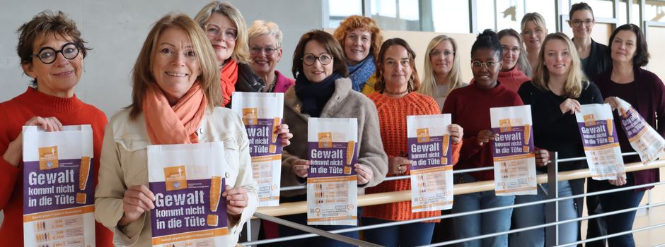 „Gewalt kommt nicht in die Tüte!“ – Kreisweite Aktion setzt starkes Zeichen
