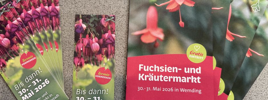Flyer zum Fuchsien- und Kräutermarkt 2026 