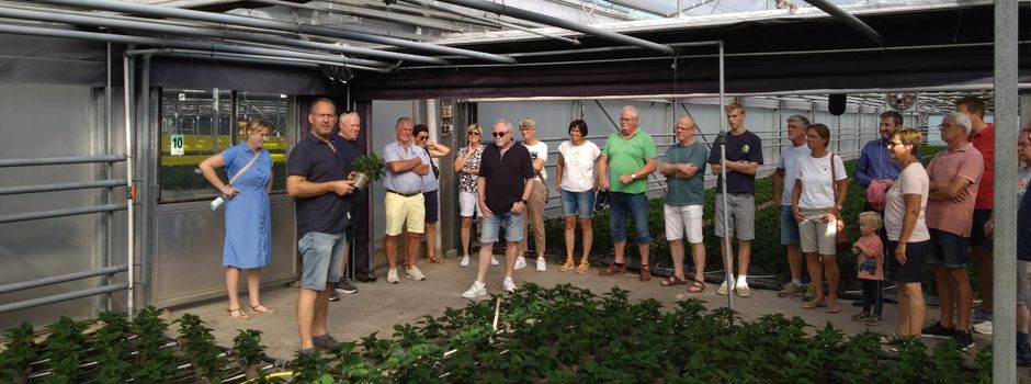 CDU Herzebrock-Clarholz: Radtour bei strahlendem Sonnenschein und Besuch bei Gärtnerei Venneker
