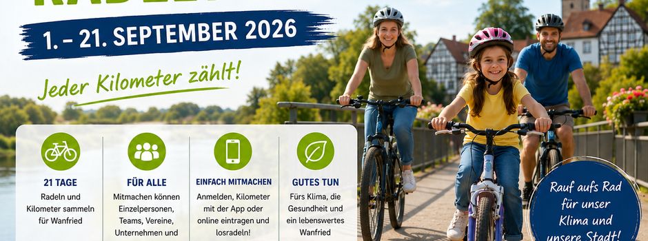 Auf die Räder, fertig, los: Wanfried radelt mit!
