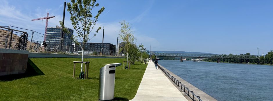Neue Grünanlage an der Mainzer Nordmole eröffnet