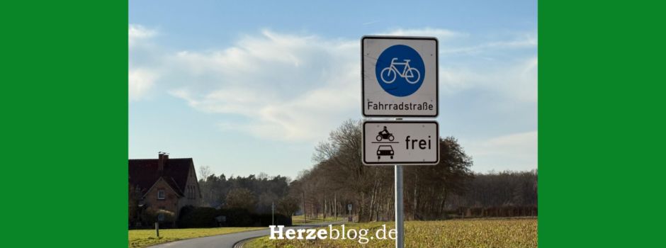 Erlebnisse von Fahrradfahrern auf der neuen Fahrradstraße zwischen Rheda und Herzebrock