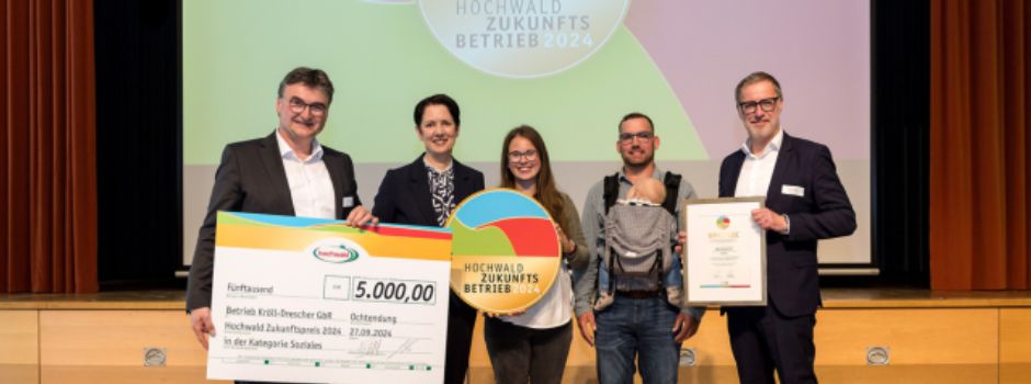 Zukunftspreisträger 2024 ist der Hof der Familien Kröll und Drescher aus Bremscheid