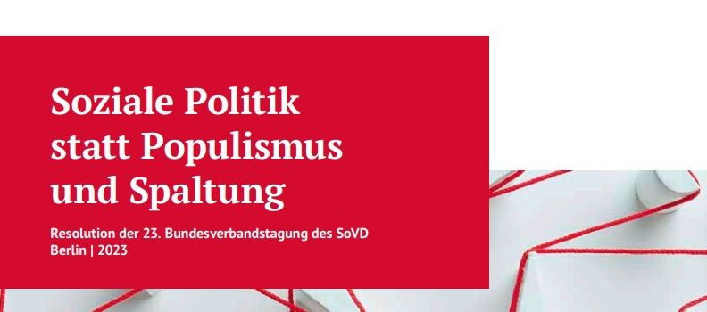 Soziale Politik statt Populismus & Spaltung    