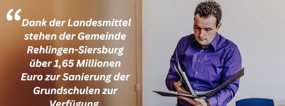 Rehlingen-Siersburg erhält über 1,6 Millionen für Ausbau und Sanierung der Grundschulen