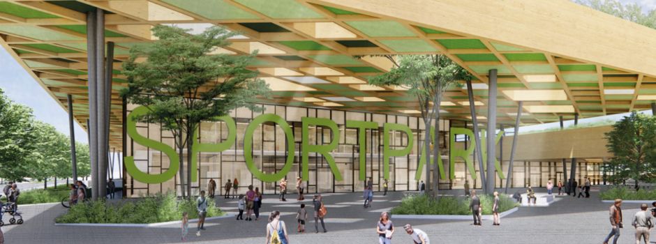 Sportpark Rheinhöhe in Wiesbaden: Bau hat begonnen