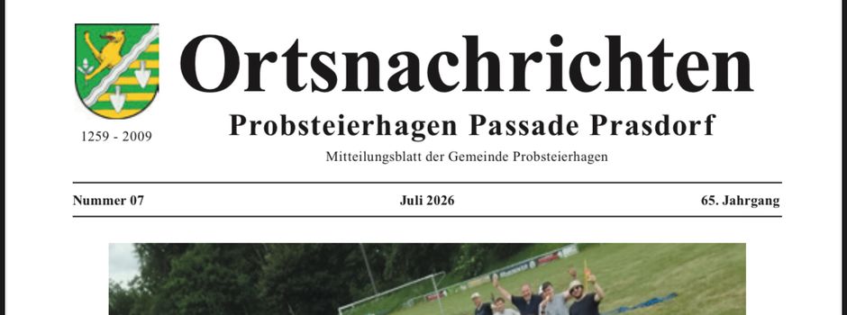 Ortsnachrichten Juli 2026