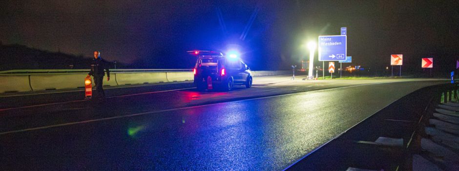 Polizei Wiesbaden gibt bei Kontrolle an A3 Schuss ab