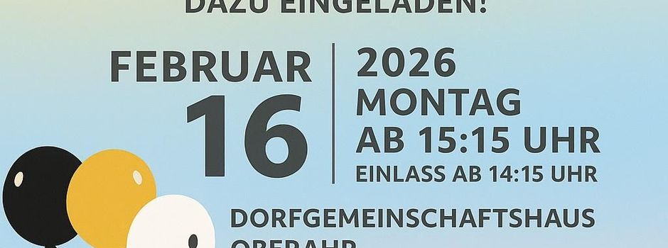 Einladung zum Kinderkarneval