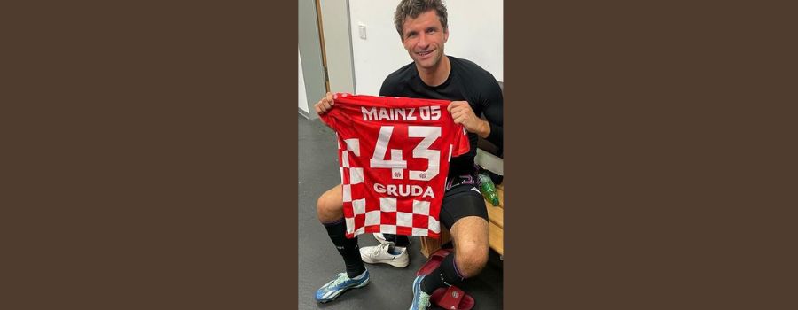 Bayern-Star Thomas Müller mit Lob für Mainzer Brajan Gruda