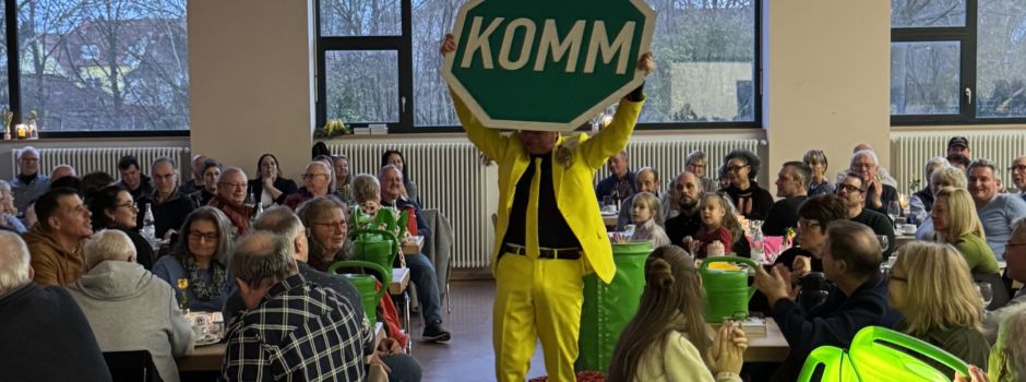 Das Dorfjubiläum wurde mit Spaß begonnen