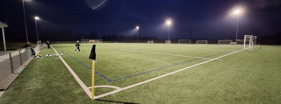 LED Flutlichtanlage installiert