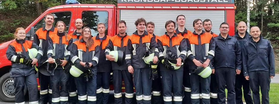 Üben hat sich ausgezahlt – 13 Feuerwehrleute erfolgreich bei Leistungsprüfung