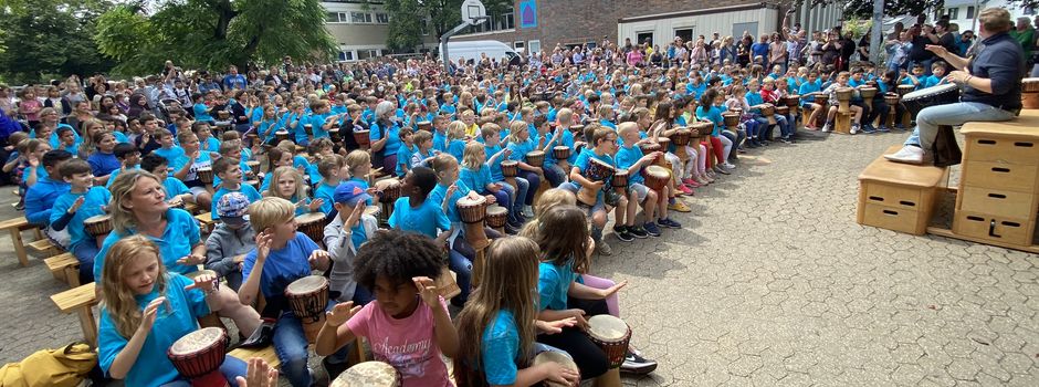 KGS Lülsdorf: Kinderwoche endet mit großem Trommeltag