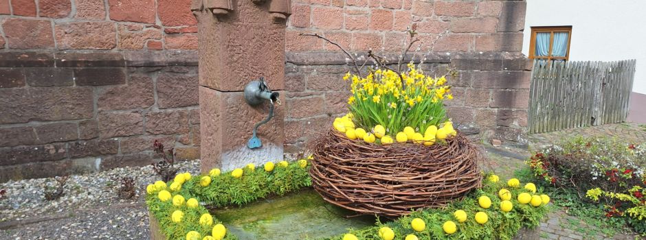 Herzlichen Dank für den schönen Osterbrunnen!