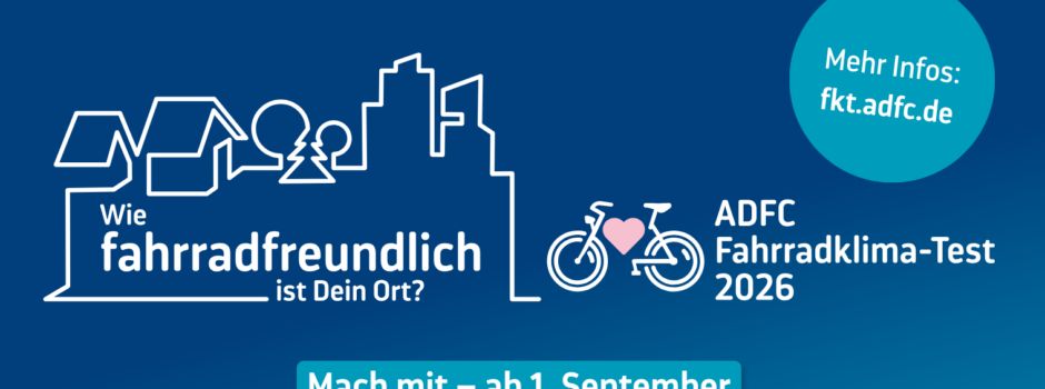 Fahrradklima-Test ab 1. September